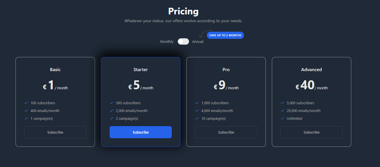 How to set up a subscription payment system for a SAAS with Stripe